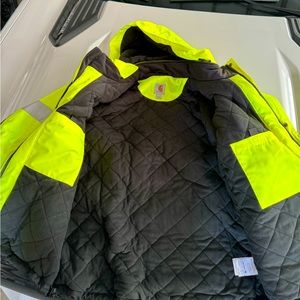 Carhartt men’s safety coat.  Size L